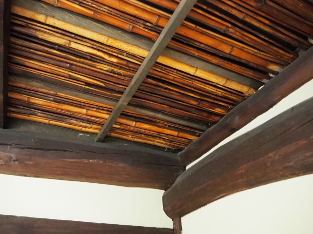 煤竹を使った天井