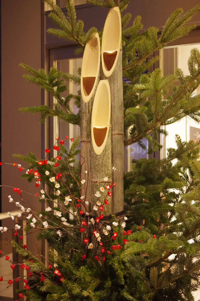 立ってるタイプの門松